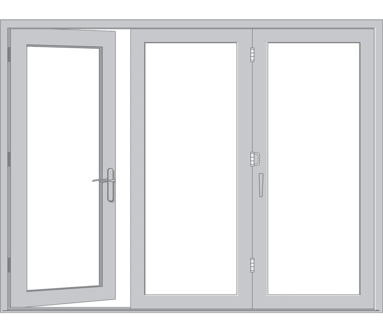 Columbia Pella Architect Reserve Series Contemporary Bifold Patio Door